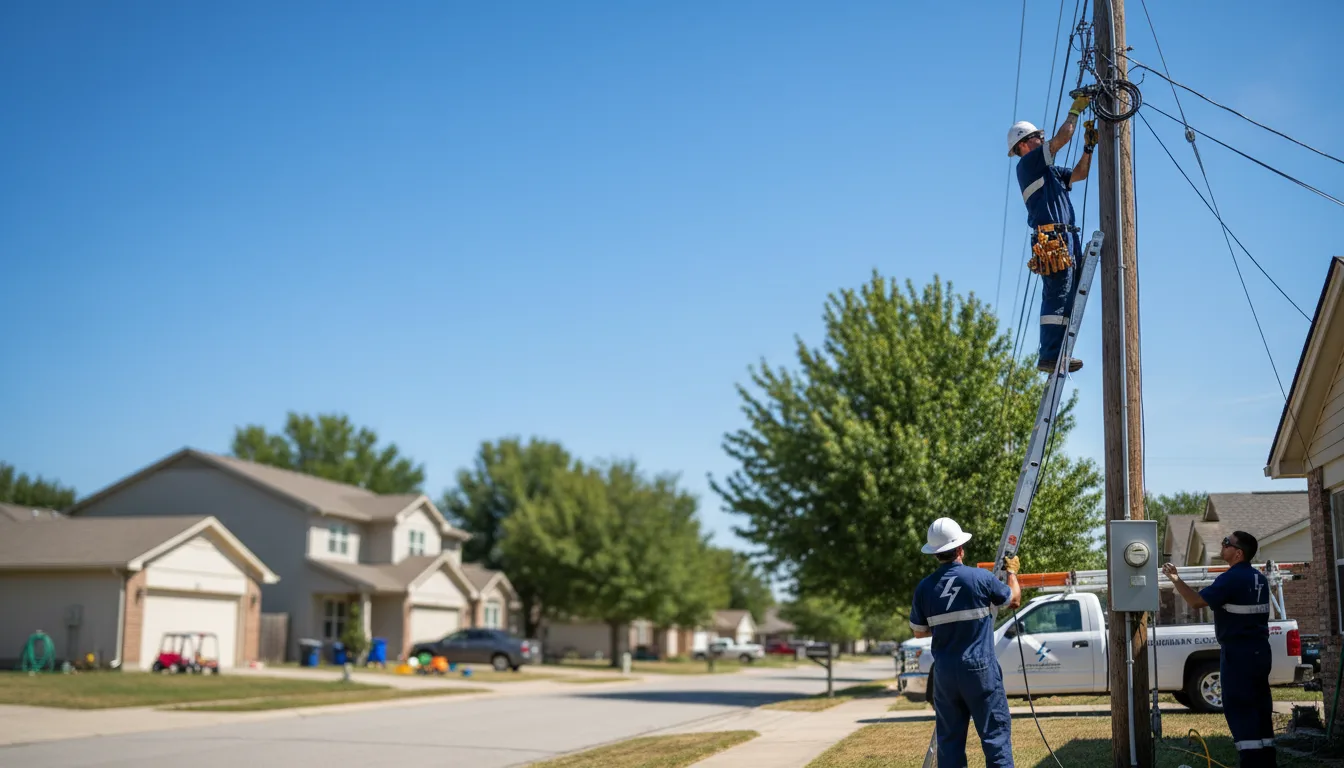 Residential electrician providing installation services in Whitelaw, WI